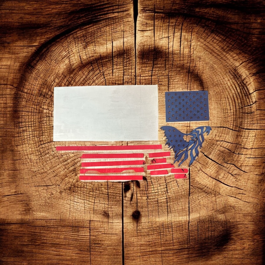 American Flag with Eagle