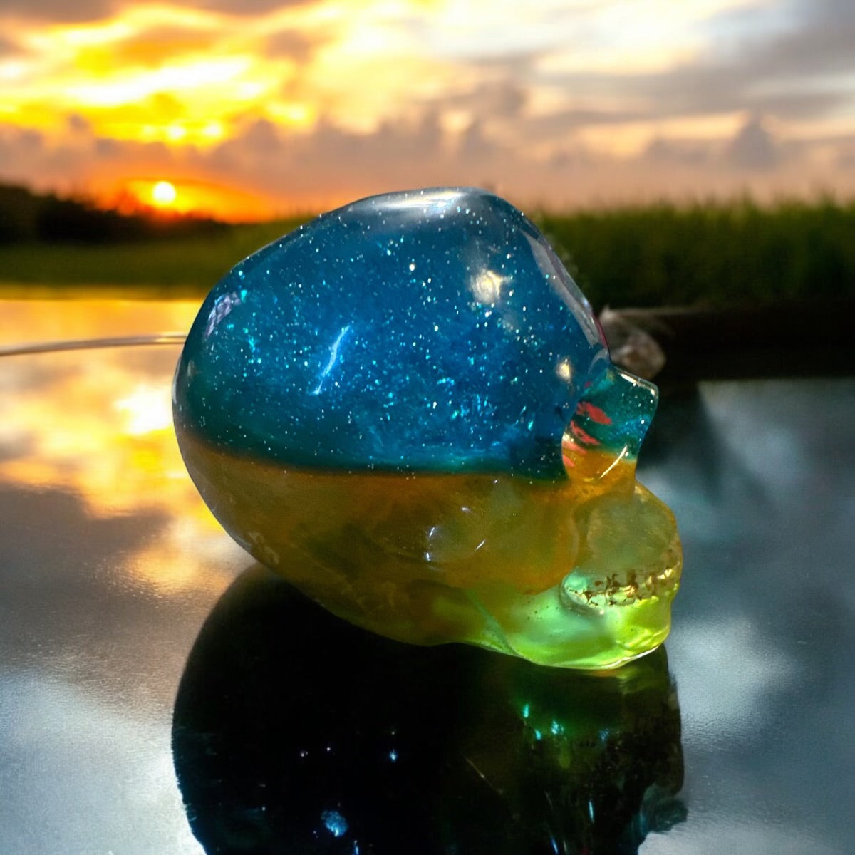 Large resin skull