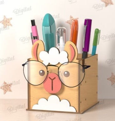 Llama Pencil Glass Holder (These are sold as a kit for you to build)