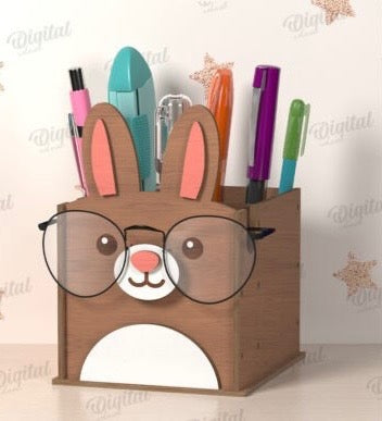Rabbit Pencil Glass Holder (These are sold as a kit for you to build)