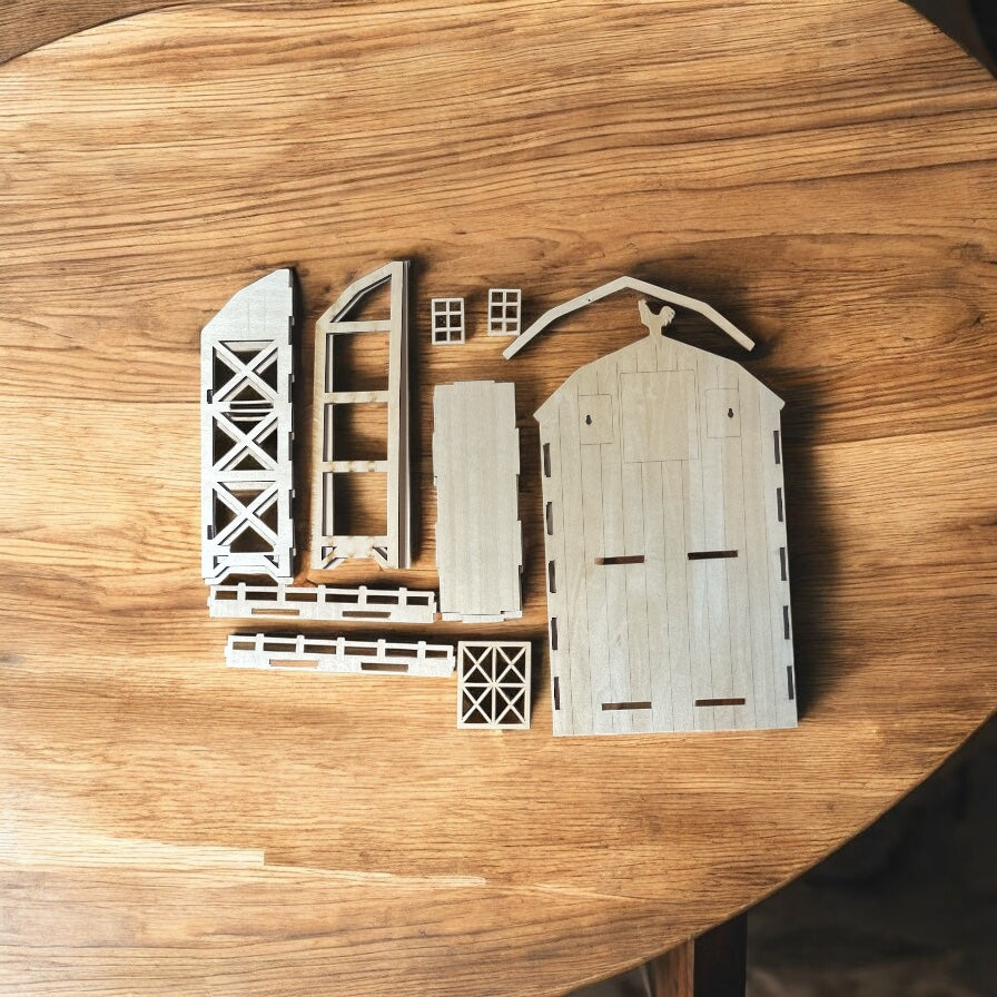 Big red barn season rack (these are sold as a kit for you to build)